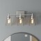 Designers Fountain Westin 22.5in 3-Light Satin Platinum Modern Industrial Indoor Wall Sconce with Clear Glass Shades 95703-SP - alternate 2